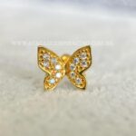 Minibarbell Prata 925 Borboleta Zircônias - Imagem 3