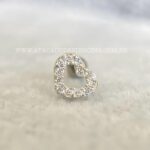Minibarbell Prata 925 Coração Zircônias - Imagem 3