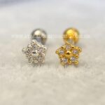 Minibarbell Prata 925 Flor Zircônias
