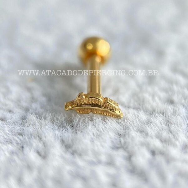 Minibarbell Prata 925 Pena - Imagem 2