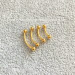 Minibarbell Curvo Titânio Rosca Interna - Imagem 3