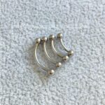 Minibarbell Curvo Titânio Rosca Interna - Imagem 2