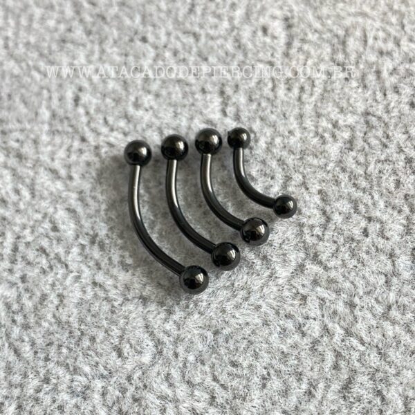 Minibarbell Curvo Aço 316L - Imagem 4
