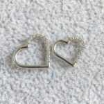 Argola Coração Aço Zircônias - Imagem 6