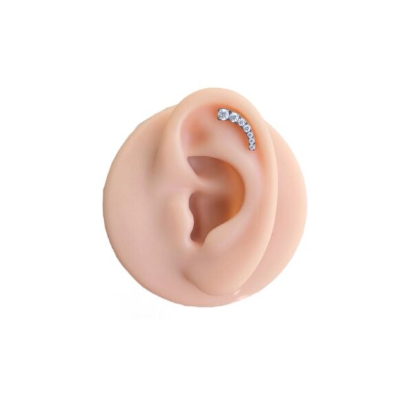 Labret Rosca Interna Titânio Cluster Zircônias - Imagem 5