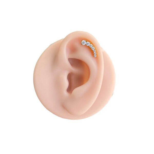 Labret Rosca Interna Titânio Cluster Zircônias - Imagem 6