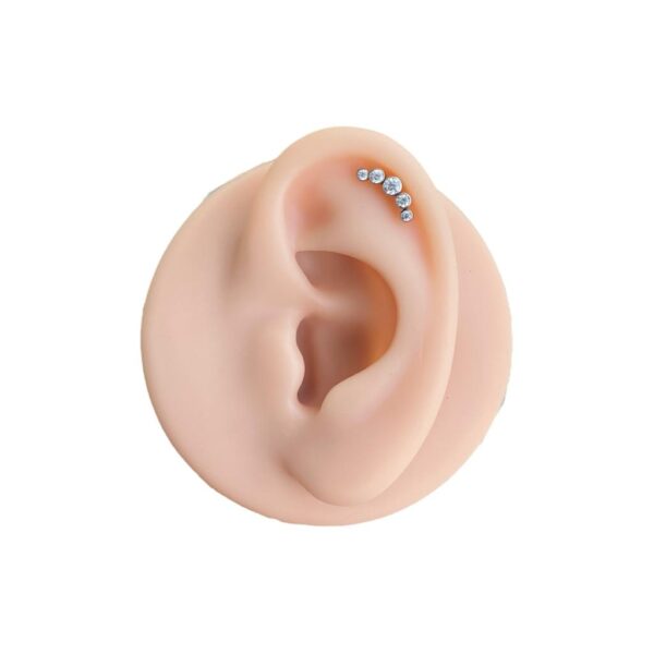 Labret Rosca Interna Titânio Cluster Zircônias - Imagem 4