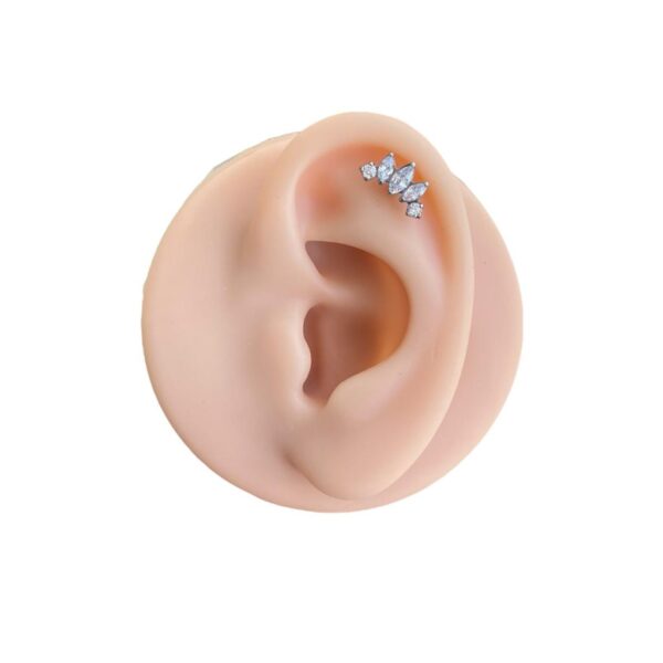 Labret Rosca Interna Titânio Cluster Zircônia - Imagem 5