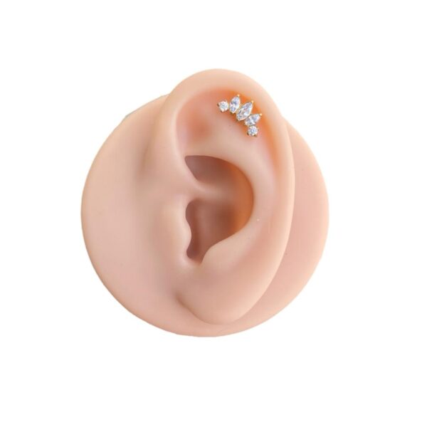 Labret Rosca Interna Titânio Cluster Zircônia - Imagem 6
