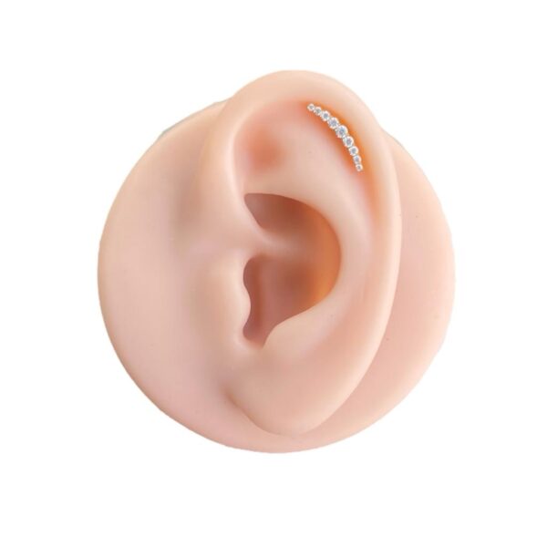 Labret Rosca Interna Titânio Cluster Zircônias - Imagem 5