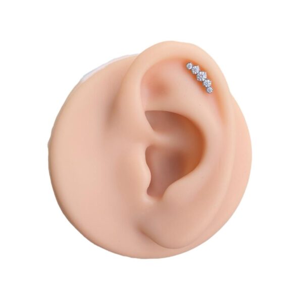 Labret Rosca Interna Titânio Cluster Zircônias - Imagem 6