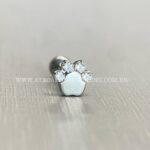 Labret Rosca Interna Titânio Pata Zircônias - Imagem 3