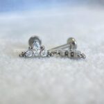 Labret Rosca Interna Titânio Indiano Zircônias - Imagem 2