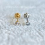 Labret Titânio Push Pin Zircônia - Imagem 4