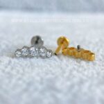 Labret Rosca Interna Titânio Cluster Zircônias - Imagem 4