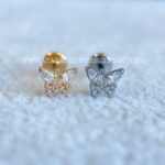 Labret Rosca Interna Titânio Borboleta Zircônias