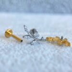 Labret Rosca Interna Titânio Ramo Zircônias - Imagem 2