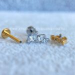 Labret Rosca Interna Titânio Cluster Zircônias - Imagem 2