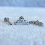 Labret Rosca Interna Titânio Cluster Zircônias - Imagem 2