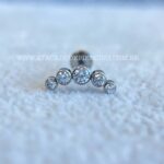 Labret Rosca Interna Titânio Cluster Zircônias - Imagem 5
