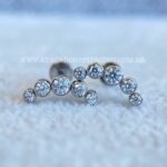 Labret Rosca Interna Titânio Cluster Zircônias - Imagem 3