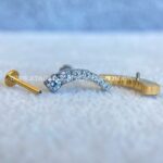 Labret Rosca Interna Titânio Cluster Zircônias - Imagem 2