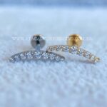 Labret Rosca Interna Titânio Cluster Zircônias