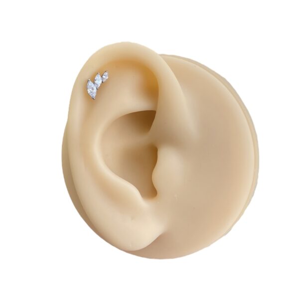 Labret Rosca Interna Titânio Cluster Zircônias - Imagem 5