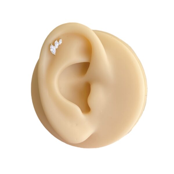Labret Rosca Interna Titânio Cluster Zircônias - Imagem 6