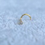 Nostril Aço Zircônia Branca - Imagem 2