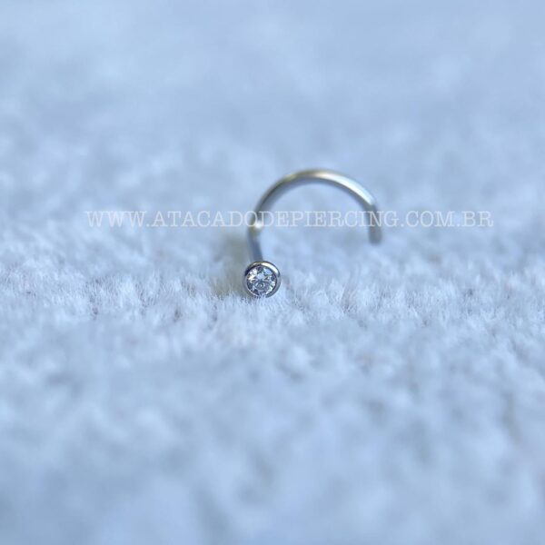 Nostril Aço Zircônia Branca - Imagem 3