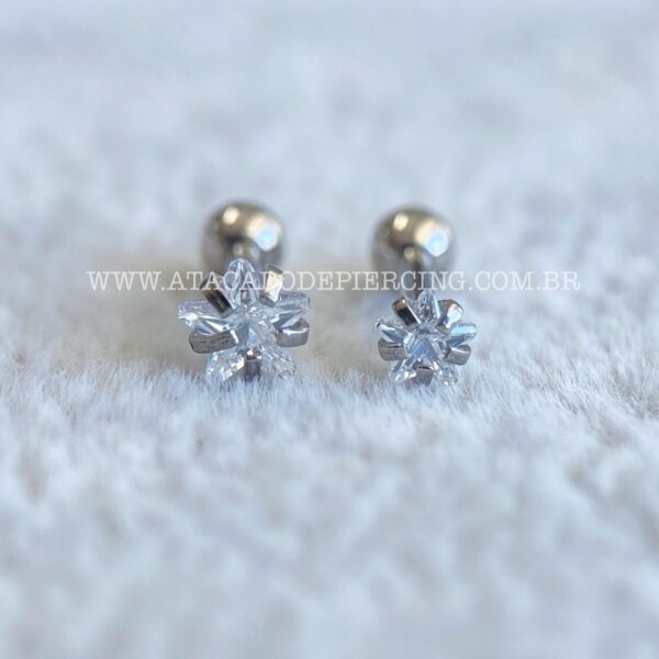 Minibarbell Aço Zircônia Estrela - Imagem 3