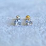 Minibarbell Aço Zircônia Coração