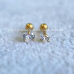 Minibarbell Aço Zircônia Coração - Imagem 2