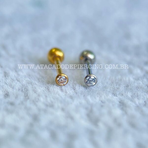 Minibarbell Titânio Australiano Zircônia - Imagem 1
