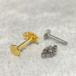 Labret Aço Rosca Interna Indiano Zircônias - Imagem 3