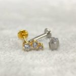 Labret Aço Rosca Interna Cluster Zircônias - Imagem 3