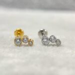 Labret Aço Rosca Interna Cluster Zircônias