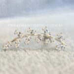 Minibarbell Prata 925 Ramo Zircônias - Imagem 5