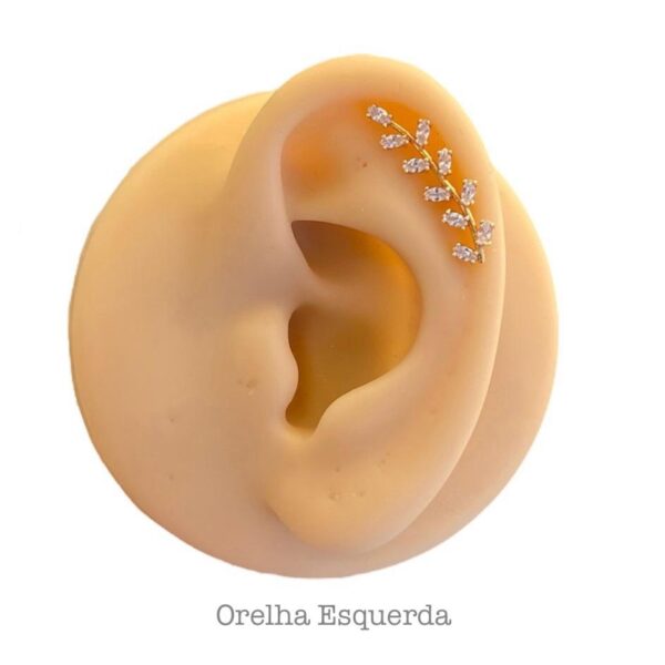 Minibarbell Prata 925 Ramo Zircônias - Imagem 8