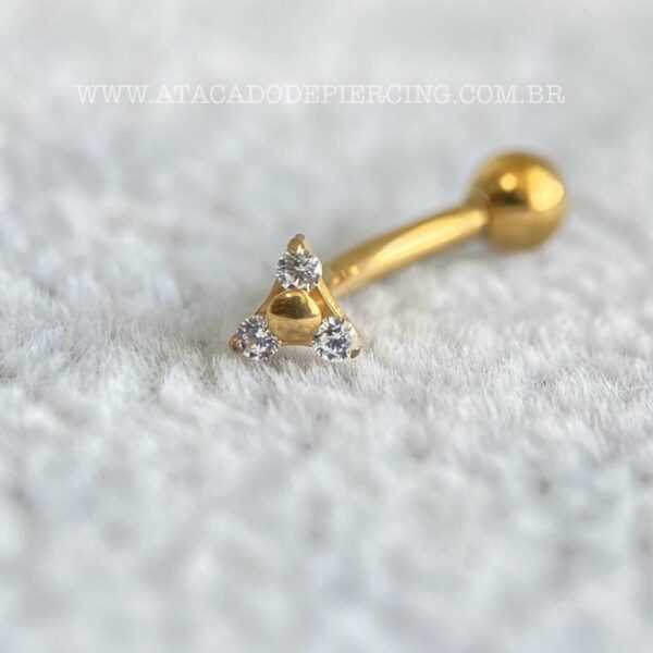 Minibarbell Curvo Titânio Rosca Interna Trinity Zircônias - Imagem 3