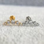 Labret Aço Rosca Interna Cluster Zircônias
