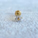 Labret Aço Rosca Interna Flor Zircônias - Imagem 3