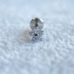 Labret Aço Rosca Interna Flor Zirconias - Imagem 4