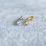 Minibarbell Curvo Aço 316L Rosca Interna Zircônia