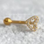Micro Curvo Titanio Coraçao Vazado Zirconias - Imagem 3