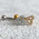 Micro Curvo Titanio Coraçao Vazado Zirconias