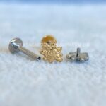 Labret Rosca Interna Titânio Folha - Imagem 2