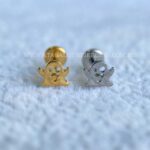 Labret Titânio Rosca Interna Fantasminha