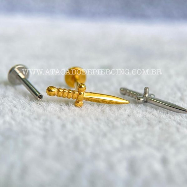 Labret Titânio Rosca Interna Adaga - Imagem 4